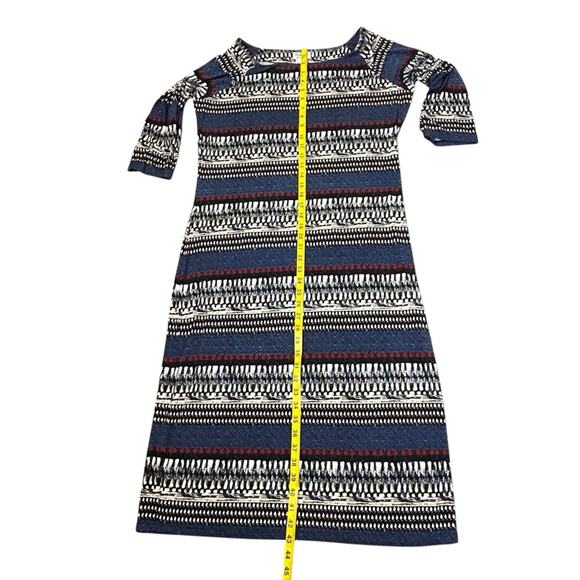 Monroe & Main Dress Womens Size L Blue Red Black Soft Stretchy Knit Sheath Y2K - Picture 9 of 10